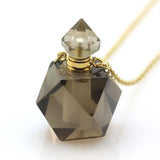 Natural Charm Quartz Crystal Healing Stone Necklace Pendant