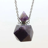 Natural Charm Quartz Crystal Healing Stone Necklace Pendant