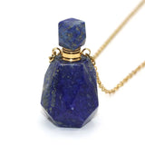 KFT Natural Gems Stone Perfume Bottle Pendant