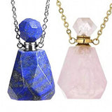 KFT Natural Gems Stone Perfume Bottle Pendant