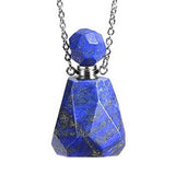 KFT Natural Gems Stone Perfume Bottle Pendant
