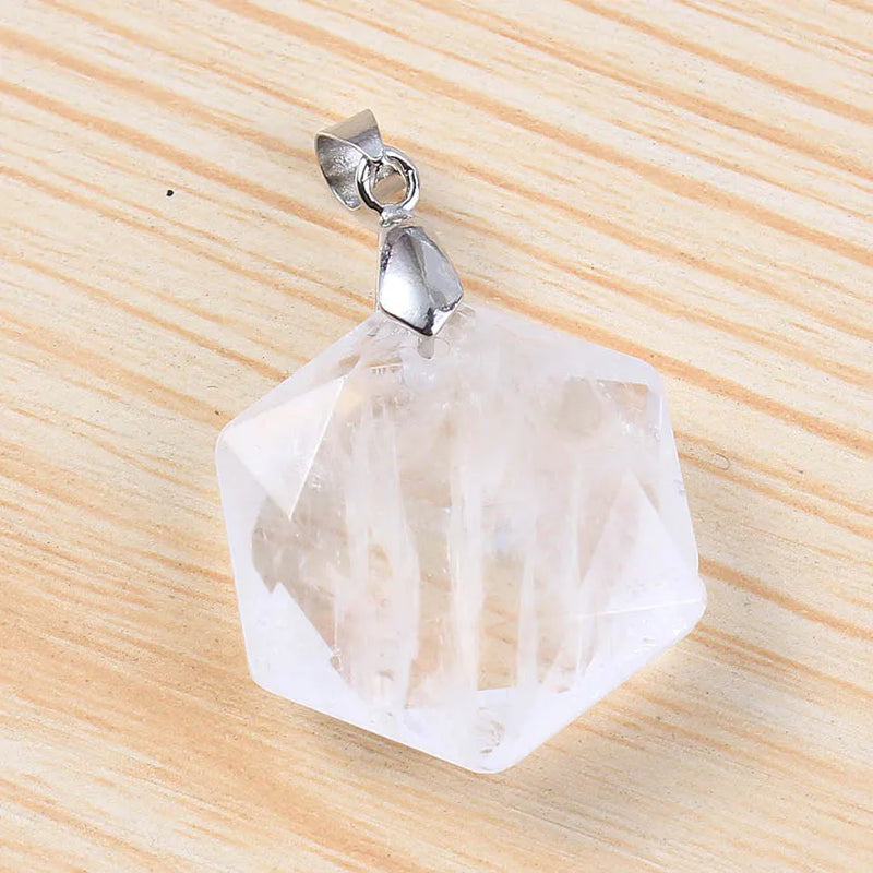KFT Natural Healing Crystal Hexagram Reiki Rock
