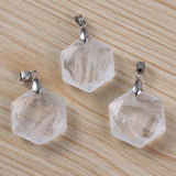 KFT Natural Healing Crystal Hexagram Reiki Rock