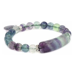 Natural Healing Crystal Quartz Bracelet Heart Beads Stone Bracelets