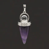 Crystal Quartz Amethysts Stone Pendulum Pendant