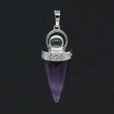 Crystal Quartz Amethysts Stone Pendulum Pendant