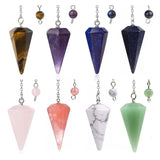 Crystal Quartz Pyramid Chakra Reiki Stones Pendulum Pendant