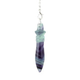 Natural Healing Crystal Quartz Pendulum Pendant Amethysts Lapis Lazuli