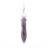 Natural Healing Crystal Quartz Pendulum Pendant Amethysts Lapis Lazuli