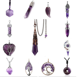 Hexagon Heart Chakra Stone Pendant Wire Wrapped Jewelry