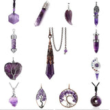Hexagon Heart Chakra Stone Pendant Wire Wrapped Jewelry