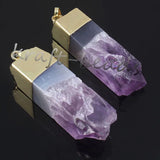 Crystal Quartz Stone Pendant Necklace