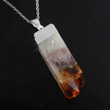 Crystal Quartz Stone Pendant Necklace