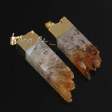 Crystal Quartz Stone Pendant Necklace