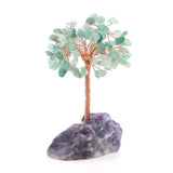 KFT Crystal Stone Tree on Fluorite Mineral Base Desk Decor