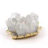 Natural Healing Quartz Druzy Reiki Stone Pendant