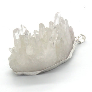 Natural Healing Quartz Druzy Reiki Stone Pendant