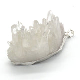Natural Healing Quartz Druzy Reiki Stone Pendant