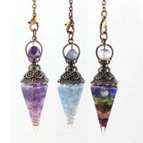 KFT Hexagon Point Pendulum for Reiki Wicca Dowsing