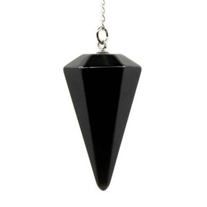 Hexagon Pyramid Round Beads Reiki Chakra Chain Pendulum Agates Quartz Stone Pend