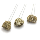 Desert Rose Selenite Stone Perfume Bottle Diffuser Necklace
