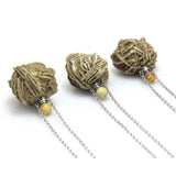 Desert Rose Selenite Stone Perfume Bottle Diffuser Necklace