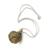 Desert Rose Selenite Stone Perfume Bottle Diffuser Necklace