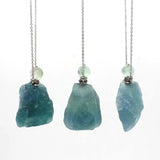 Fluorite Stone Essential Oil Diffuser Pendant Necklace