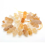 Natural Rock Crystal Quartz Hexagon Prism Stone Beads for Jewelry Making