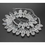 Natural Rock Crystal Quartz Hexagon Prism Stone Beads for Jewelry Making