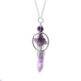 Crystal Quartz Merkaba Meditation Chakra Pendulum Pendant Necklace