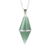 KFT Natural Stones Pendulum Dowsing Crystal Pyramid Pointed P