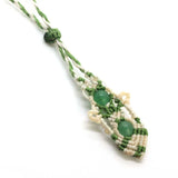 KFT Natural Crystals Column Stone Pendant Reiki Necklace