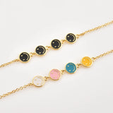 925 Silver Colorful Enamel Happy Face Smiley Bracelet Chain Women Jewelry