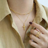 925 Silver Horoscope Chain Long Choker Necklace Square Jewelry