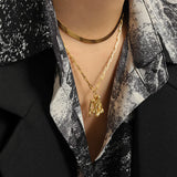 925 Silver Irregular Pendant Necklace Twist Choker