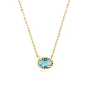 925 Silver Colorful CZ Charm Necklace Choker Chain Women Jewelry Wedding