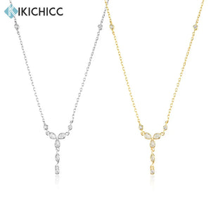925 Silver Cross Flower PARADIS NECKLACE Choker Fine Jewelry