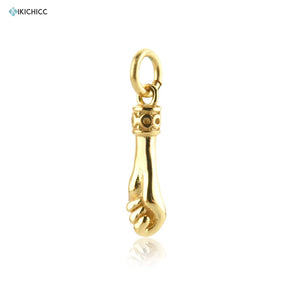 925 Sterling Silver Hand Charm Pendant Clasp for Women Necklace DIY