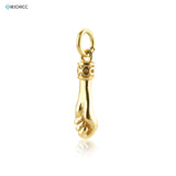925 Sterling Silver Hand Charm Pendant Clasp for Women Necklace DIY