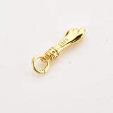 925 Sterling Silver Hand Charm Pendant Clasp for Women Necklace DIY
