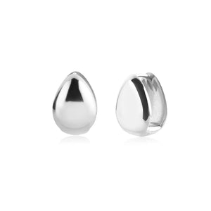 925 Silver Heart Hoops Punk Earrings for Women