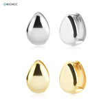 925 Silver Heart Hoops Punk Earrings for Women