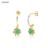925 Silver Lofoten Island Rainbow CZ Drop Earring Zircon Piercing