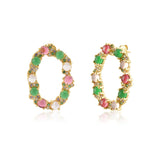 925 Silver Lofoten Island Rainbow CZ Drop Earring Zircon Piercing