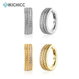 925 Silver Earcuff Beads Zircon Line Ear Cuffs No Piercing Jewelry