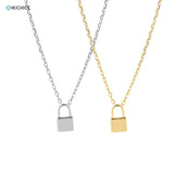 925 Silver Key Pendant Locker Chain Tiny Fine Jewelry