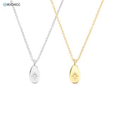 925 Silver Star CZ Pendant Long Chain Necklace Women Wedding Jewelry