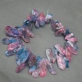 Raw Gradient Ramp Healing Crystal Quartz Beads Point Pendant