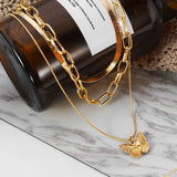 Butterfly Pendant Necklaces For Women Charm Jewelry